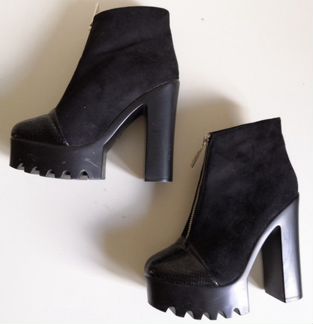 Ботильоны на высоком каблуке и платформе