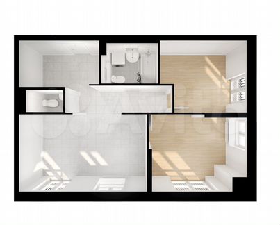 2-к квартира, 60.2 м², 2/26 эт.