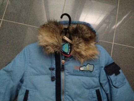 Куртка детская с мехом и капюшоном (5-6 лет)