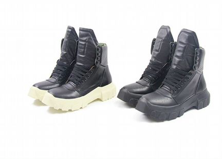Rick Owens Black Tractor Dunk Boots 34 - 44Рус