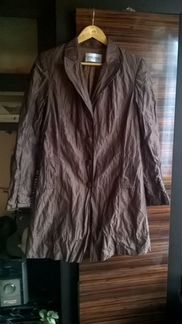 Плащ из жатой ткани 48