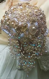 Букет невесты брошь букет