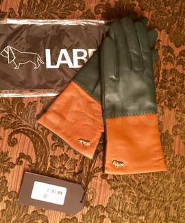 Перчатки женские кожа натур текстиль