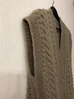 Кофта вязаная шерсть/ангора новая, ручная работа