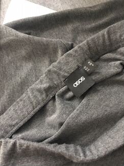 Юбка серая трикотажная.1 раз 44-46.osos