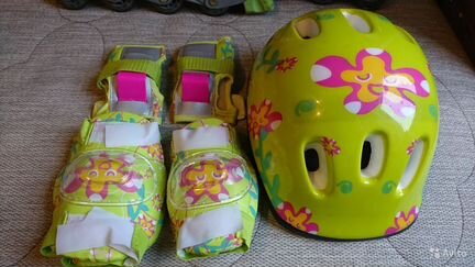 Ролики с защитой для девочки разм.30-33