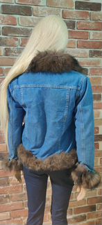 Парка Джинсовая с Песцом