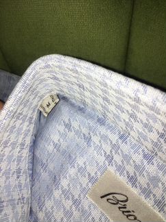 Brioni эксклюзивная рубашка лён