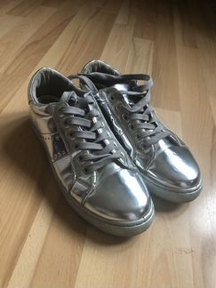 Кеды серебряные