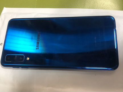 Телефон Samsung A7 2018 синий