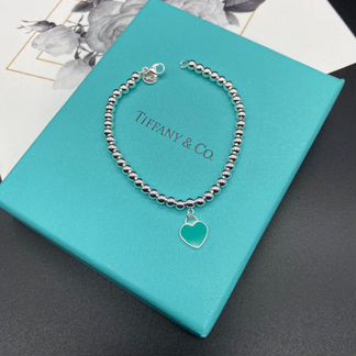 Браслет Тиффани Tiffany Heart серебро сердце