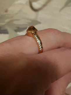 Кольцо и серьги серебро с позолотой