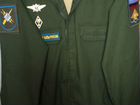 Военная форма офисная зелёная, куртка, Шапка