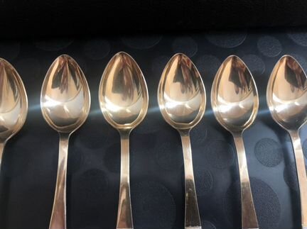 Чайные ложки Серебро 916 Эмаль