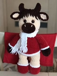 Игрушка вязаная Бычок