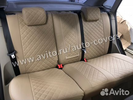 Чехлы на сиденья Ford Focus 2 Ghia Экокожа Ромб