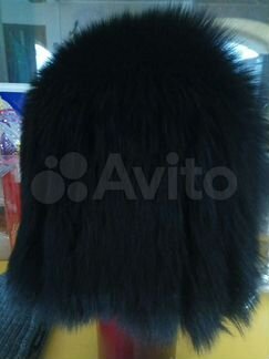 Шапки песец на вязаной основе