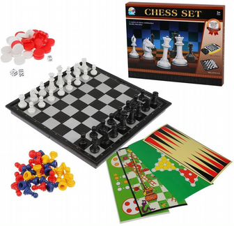 Настольная игра Наша Игрушка 6 в 1, поле 24,5*24,5
