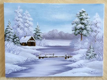 «Сказочная зима» живопись