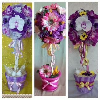 Подарки ручной работы. Топиарий. Деревья счастья