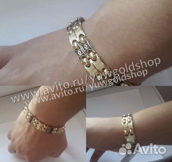 Золотой браслет с эмалью 585 пр. 37 гр
