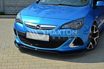 Сплиттер передний Opel Astra J OPC/VXR прилегающий