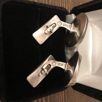 Запонки серебряные Georg Jensen 1960 год