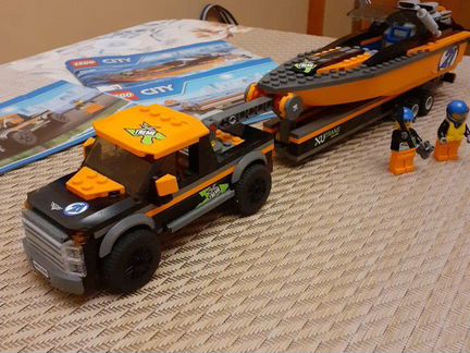Lego City 60085 Внедорожник 4x4 с гоночным катером