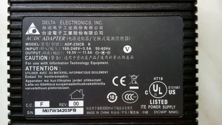 Блок питания для игрового ноутбука MSI, asus