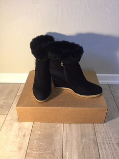 Ботинки 39,5 натуральная замша на нат.меху