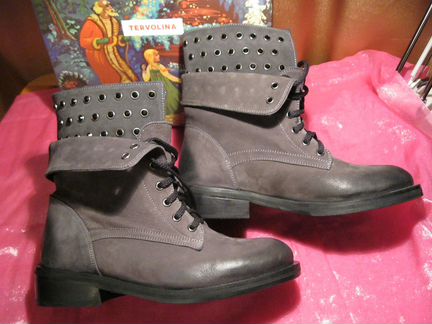 Ботинки новые,натур.кожа,демисезонные.Терволина