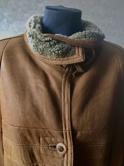 Легкая натуральная дубленка из кусков