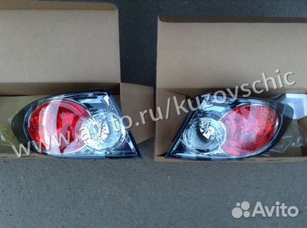 Фонарь Мазда 6 гг рестайлинг темный хром