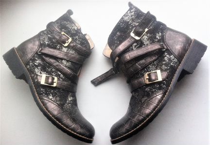 Полусапожки сапоги Idi новые 37 р. кожа / шерсть