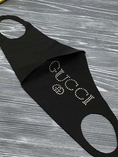 Маска черная gucci louis vuitton стразы swarovski