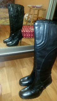 Новые зимние кожанные сапоги на натуральном меху 3