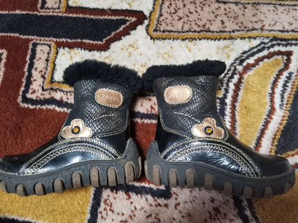 Сапоги зимние для девочки Зебра