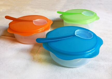 Дорожная тарелка с ложкой Tescoma Bambini