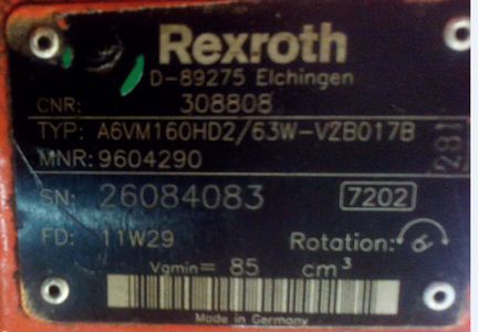 Гидромотор Rexroth A6VM160 для буровой Casagrande