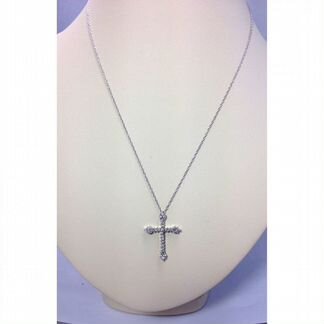 Золотой Крестик с бриллиантами 0,50 карата