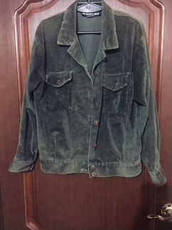 Вельветовая куртка хаки