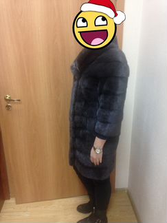 Шуба норковая поперечная