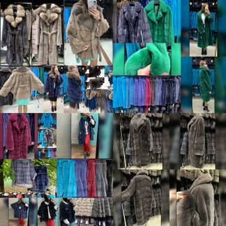 Шуба норковая с куниц