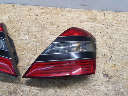 Фонари задние черные Mercedes W221 Дорестайл