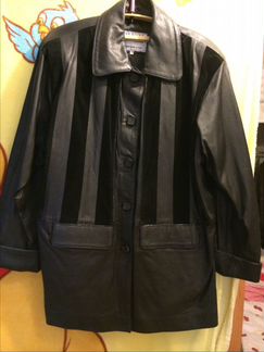 Кожаная куртка 52 размер новая Турецкая