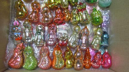 Елочные игрушки Зверюшки Сказка Домики Птицы